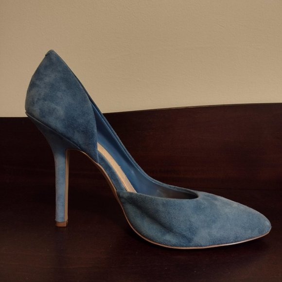 BCBG Paris Blue Suede Pumps - Picture 4 of 10